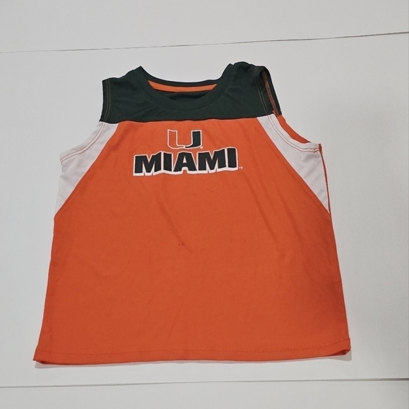 Toddler Colosseum Orange Miami Hurricanes Vecna Tank Top & Shorts Set Boy Girl - Picture 2 of 11